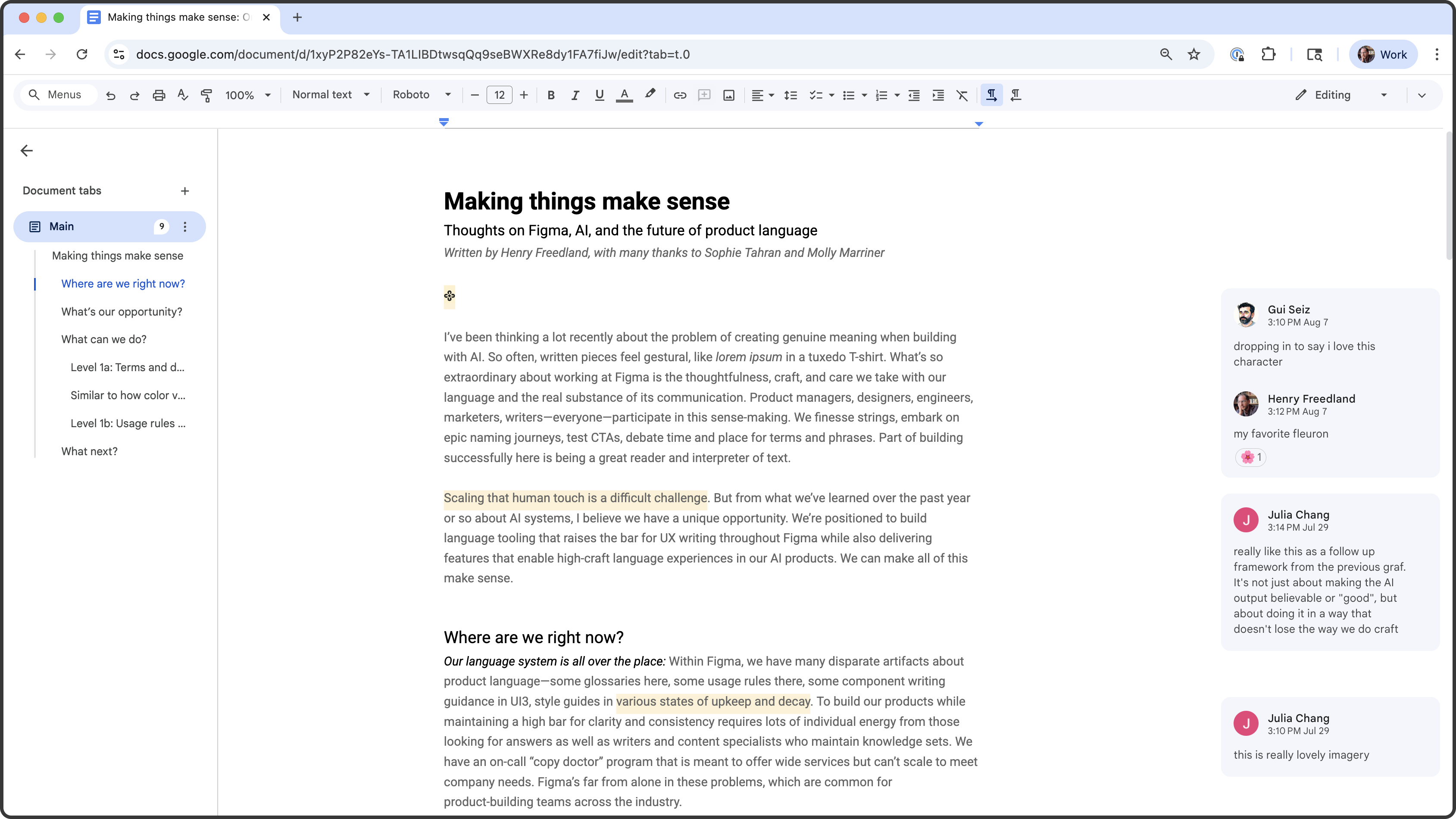 Making things make sense